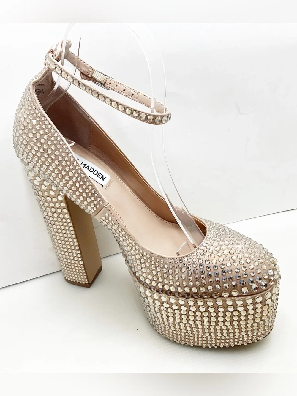 {Steve Madden} Skyrise Rhinestone Embellished Platform Heels